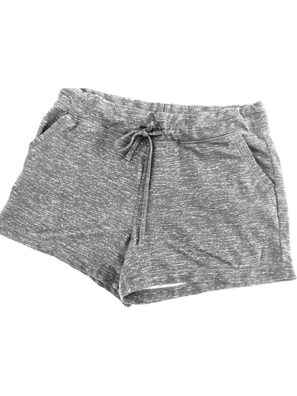 Gray Cotton Blend Lounge Shorts L